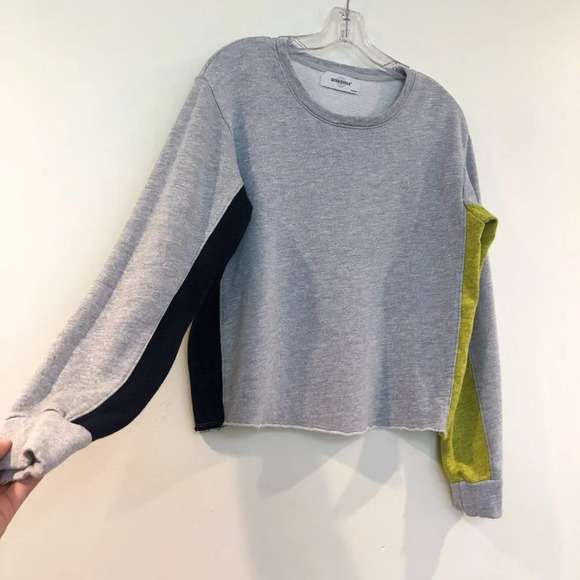 Soulcycle Colorblock Graphic Cropped Sweatshirt M - Picture 7 of 9